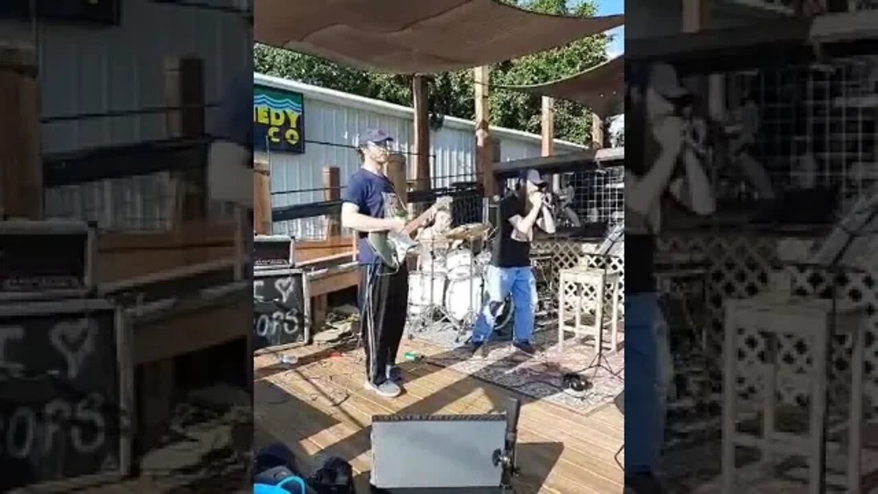 Slow motion Jake looks at camera
