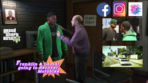 Franklin & Lamar going to Recover Motorbike from Gangster, Gta5 PlayStation