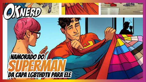 A capa do superman agora é a bandeira LGBTHDTV