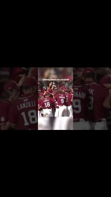 KENDALL DIGGS CALLED GAME.. Arkansas vs Ole Miss Walk Off