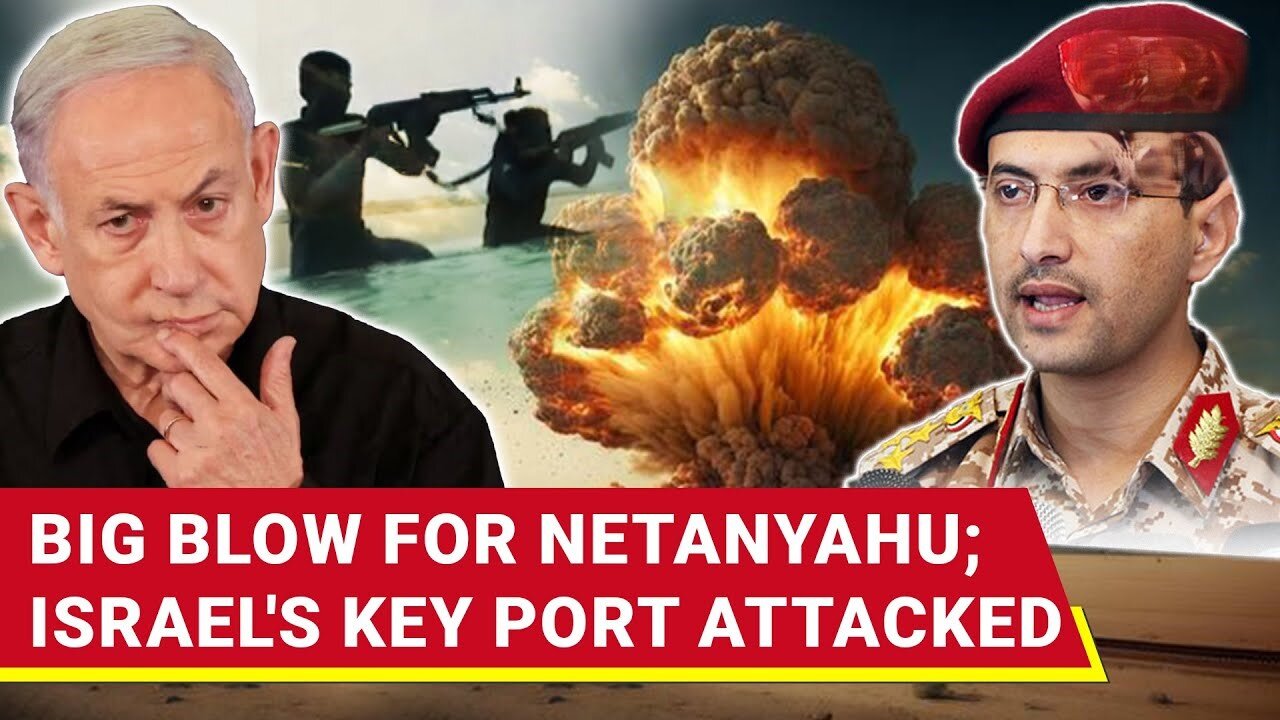 Israel's Crucial Port 'Bombed'; Houthis, Iraqi Resistance Launch Mega Strike | Watch