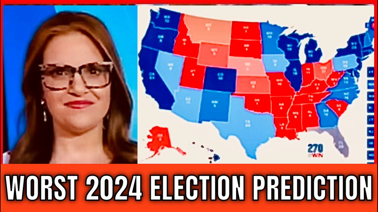 Election Night 2024: Wacko Democrat makes Awful Electoral Map Prediction!