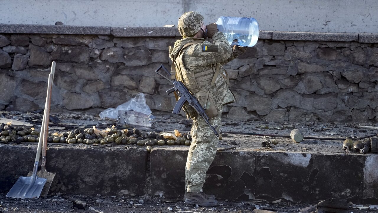 Russians Push Toward Ukraine's Capital; Residents Take Cover