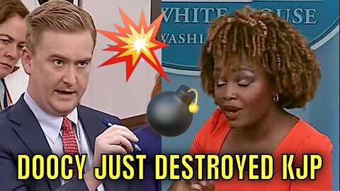 🔥BOOM!🔥 Peter Doocy won’t let Karine Jean-Pierre off the hook over Biden saying “Bloodbath”