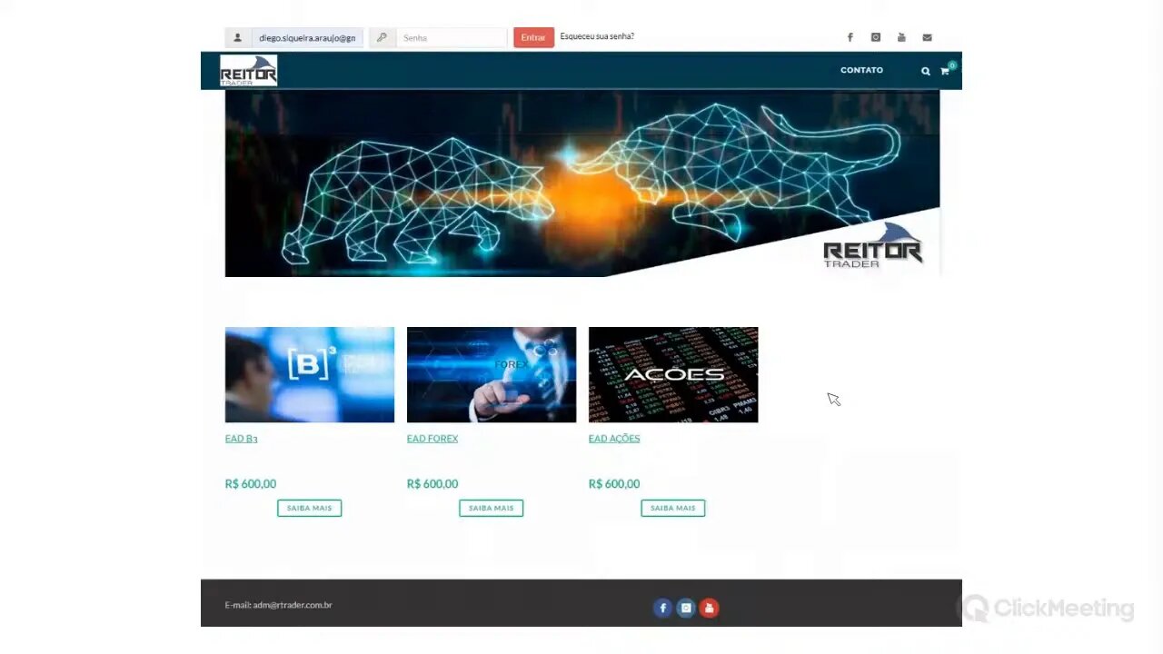 EAD REITOR Trader - Lançamento