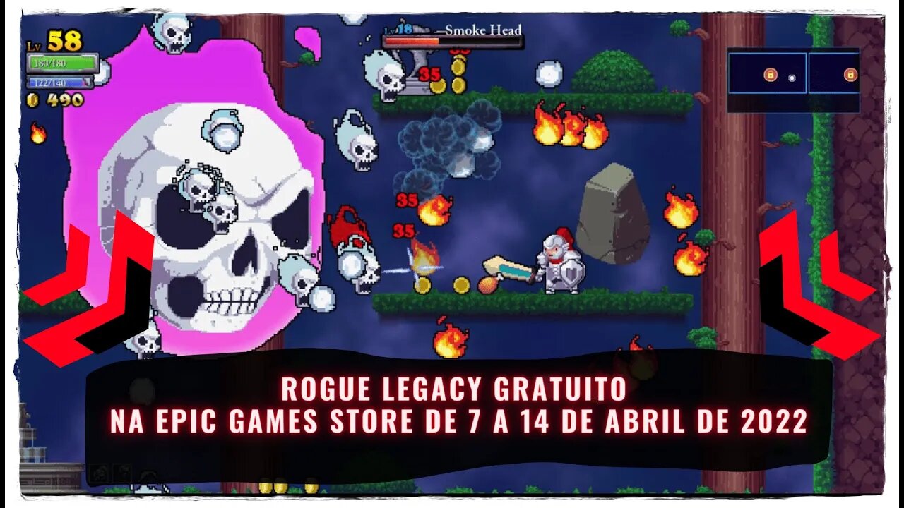 Rogue Legacy Gratuito na Epic Games Store de 7 a 14 de Abril de 2022