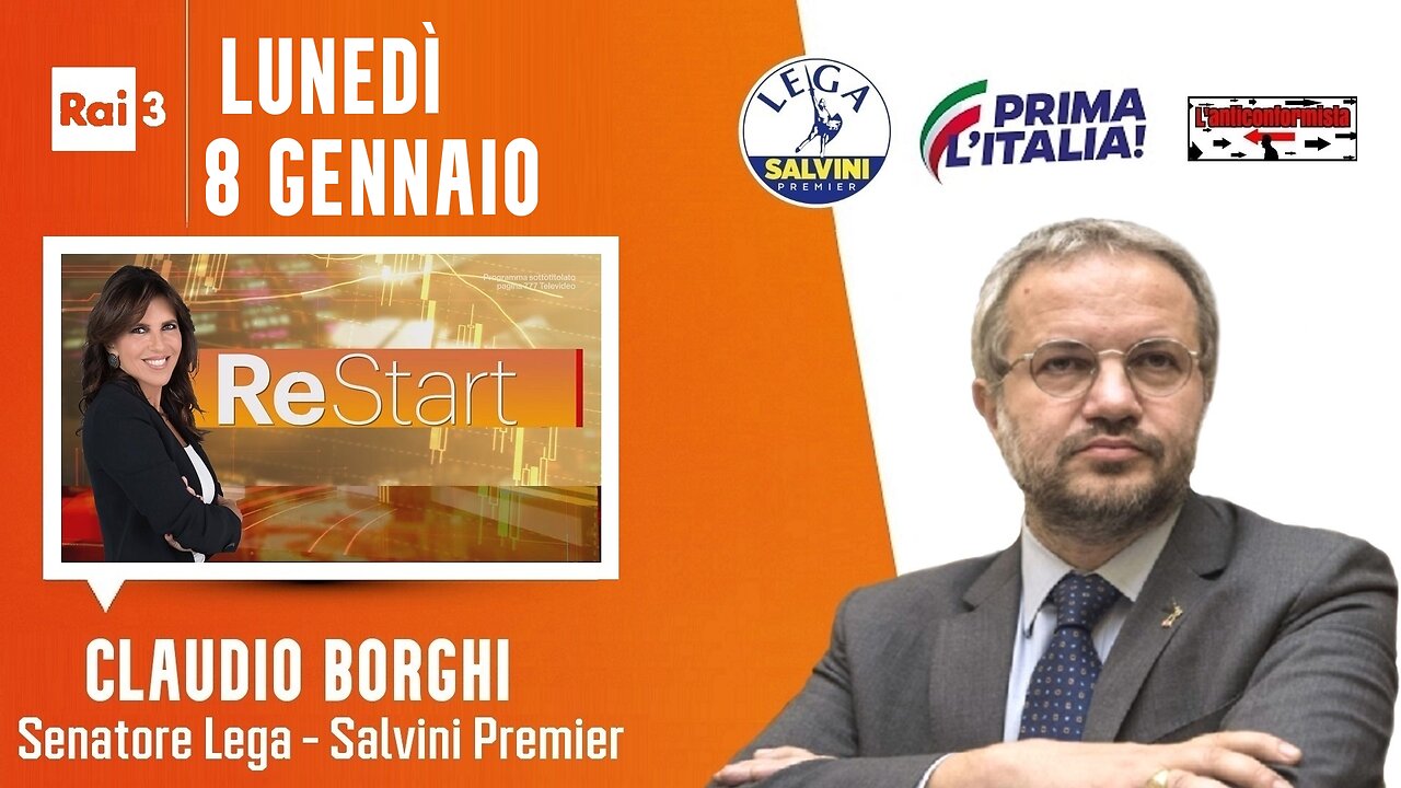 🔴 Interventi del Sen. Claudio Borghi ospite a