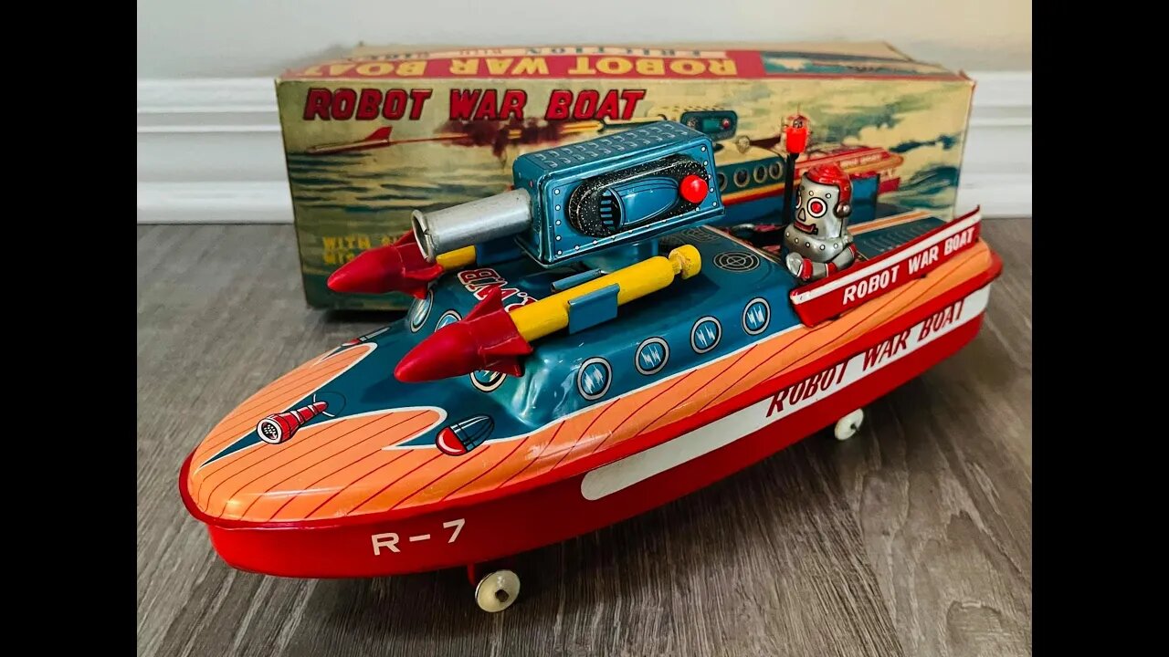 Uber Rare! Robot WAR Boat!! Boxed AMAZING!!!