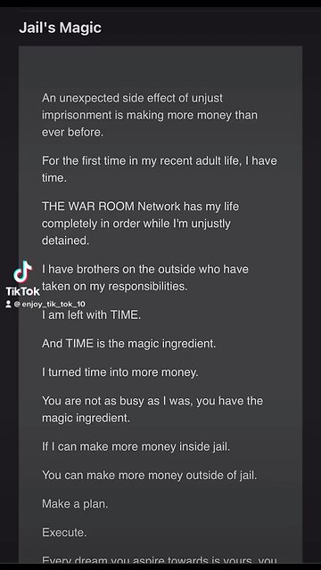 Message from ANDREW TATE