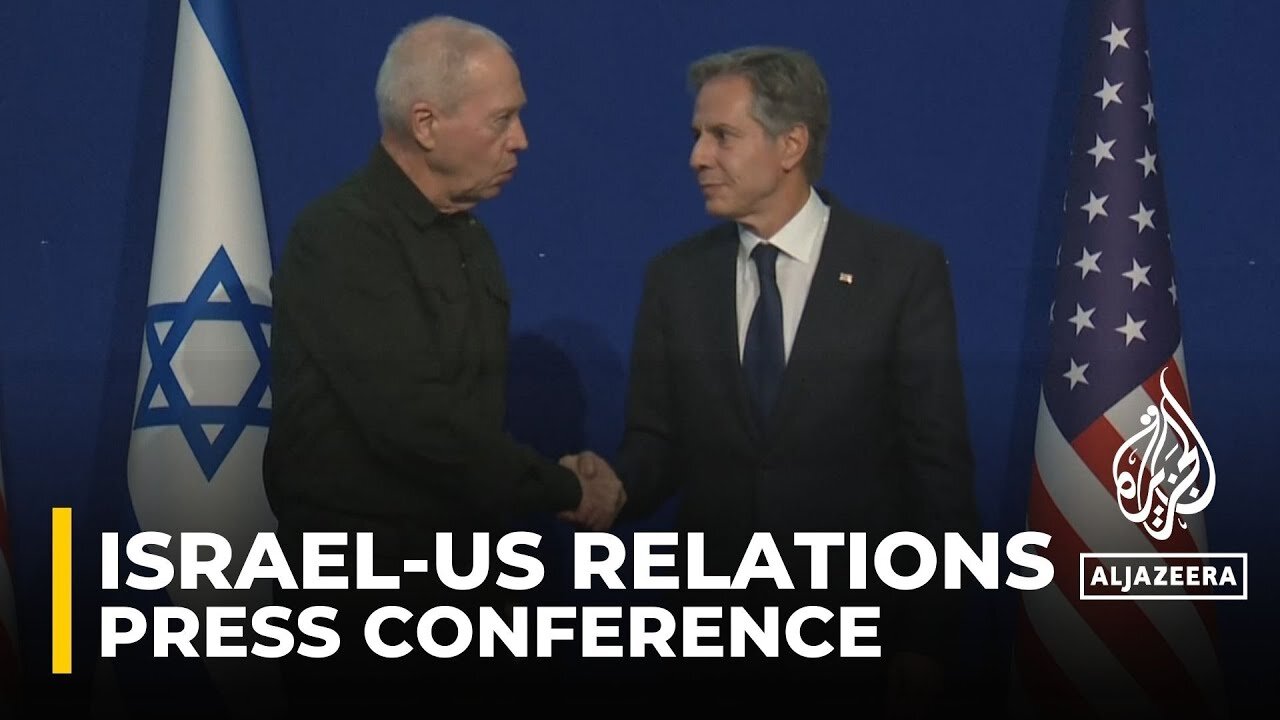 US Secretary of State and Israel's Defence Minister are speaking after talks on Gaza war