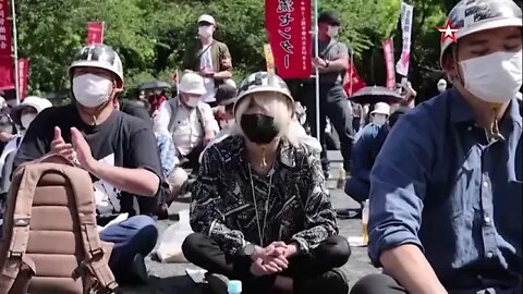 Japanese are protesting Biden's visit