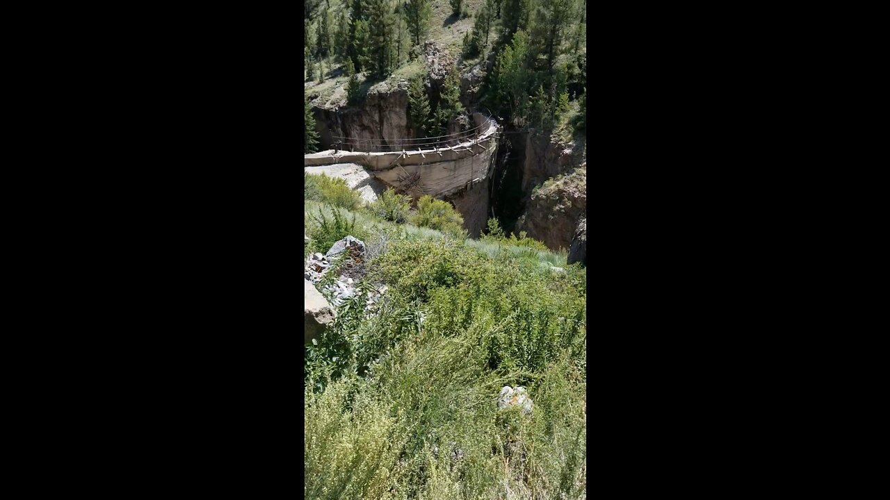 Old Hidden Treasure Dam and scenery from Colorado Trails August 2021