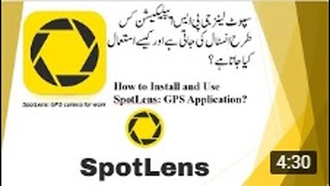SpotLens: GPS camera for work
