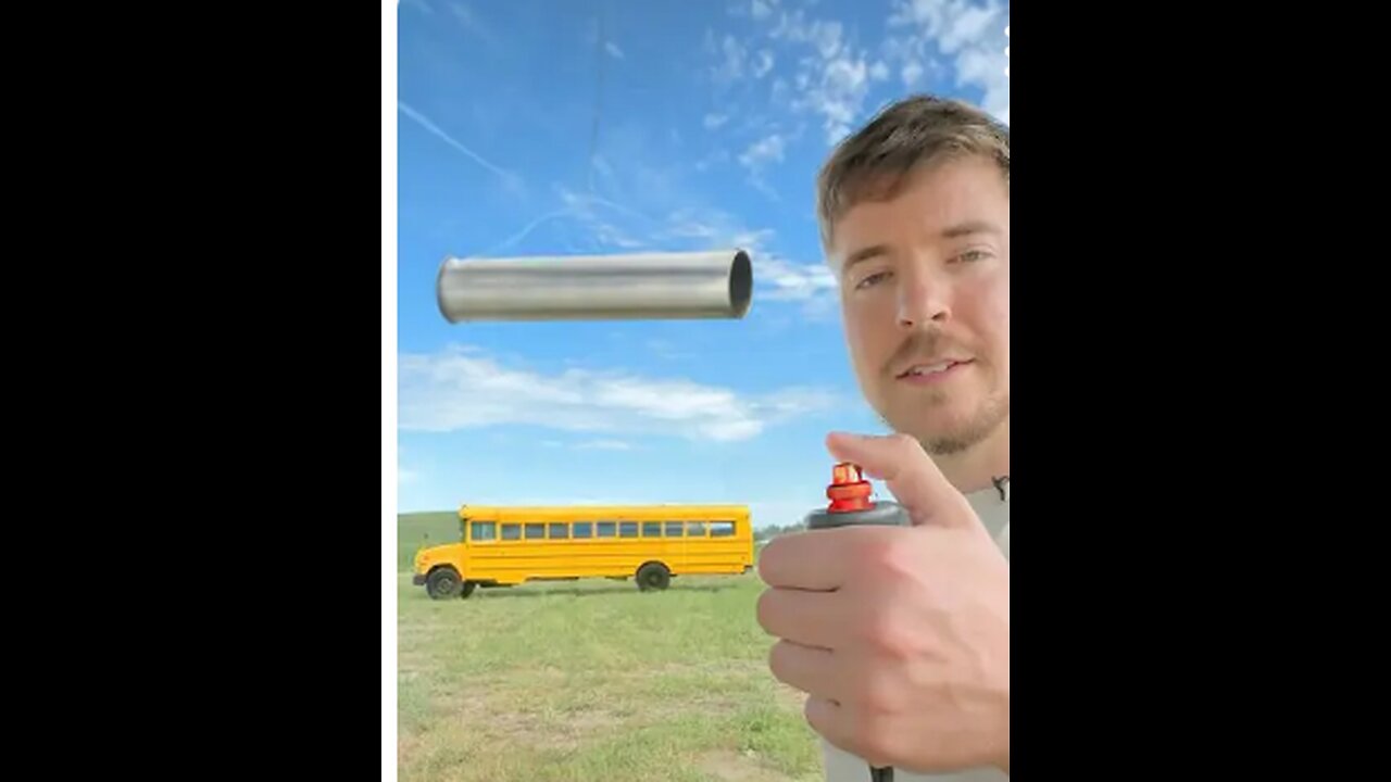 Metal pipe vs school bus