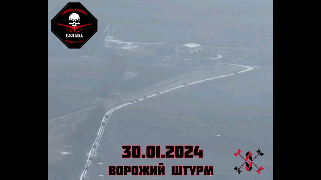 Ukrainian drones take out entire Russian column in a village near Donetsk