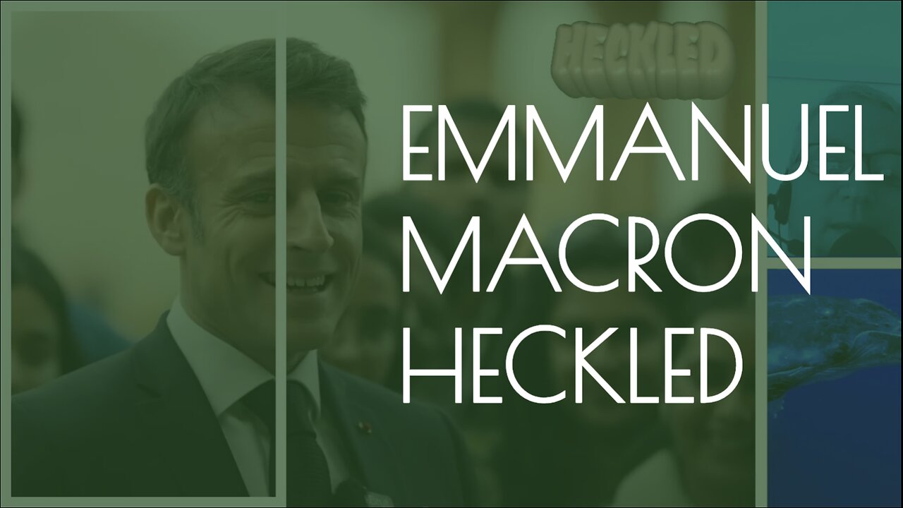 EMMANUEL MACRON HECKLED | comedy skit