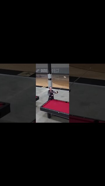 Insane Pool Trick Shot: Featured by Dude Perfect #short
