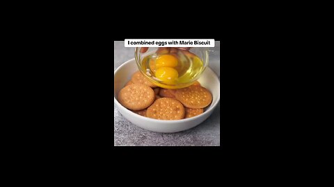 combine eggs and biscuits