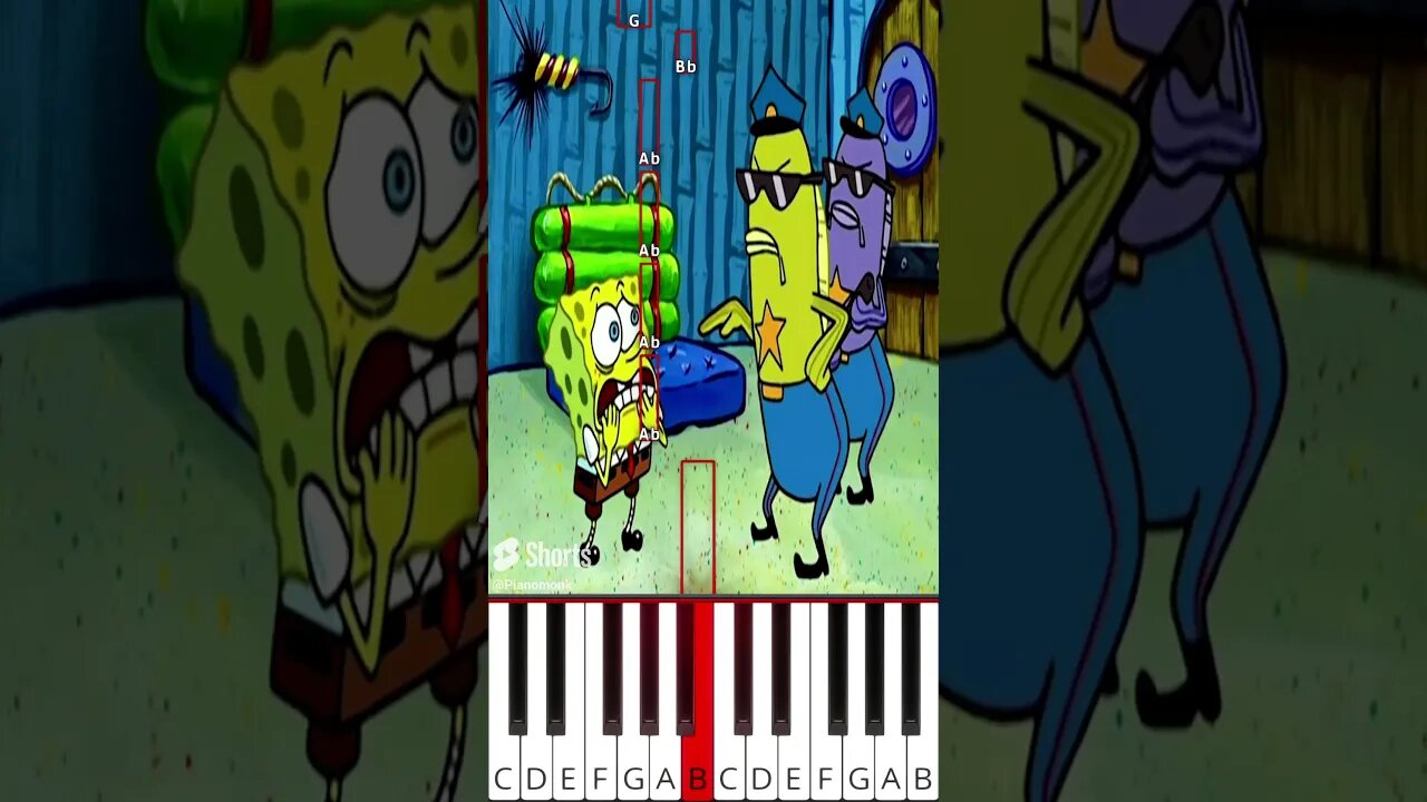 POLICE I SWEAR TO GOD 💀 (@Keklandia) - Octave Piano Tutorial