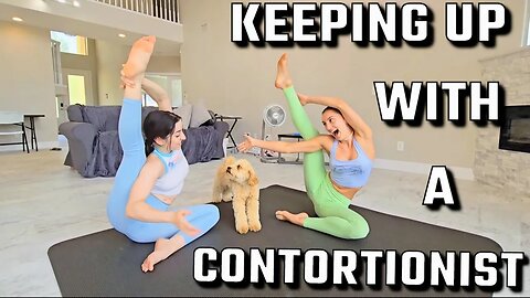 contortionist @PretzelleProductions teaches me her moves