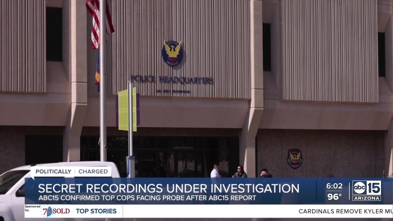 Phoenix PD investigates top cops for secret recordings