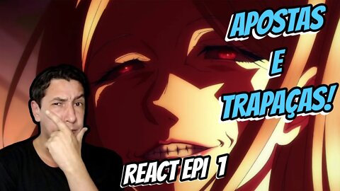 REACT - Kakegurui Twin Episódio 1 Reaction