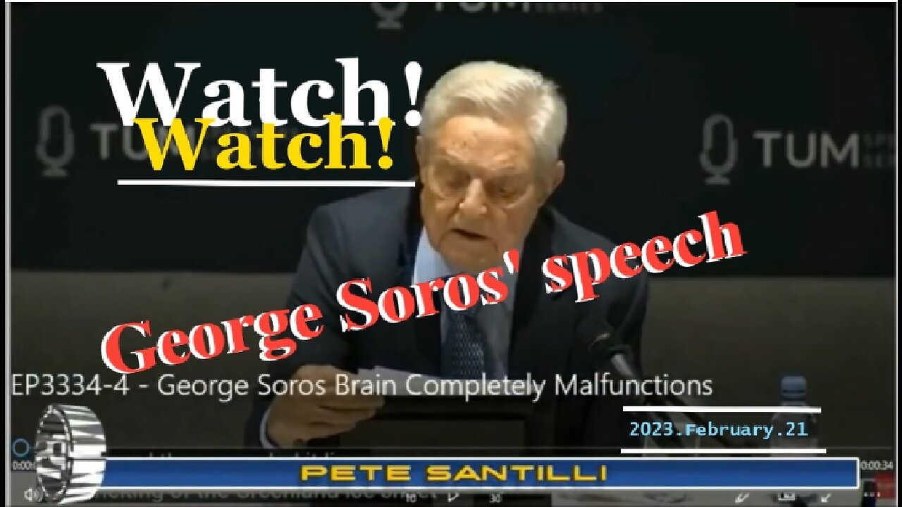 Watch ❗ George Soros' speeeeech | FreedomBitchUte #Shorts