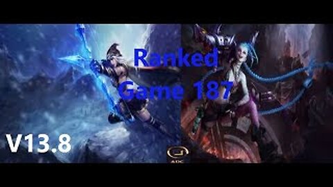 Ranked Game 187 Ashe Vs Jinx Bot League Of Legends V13.8