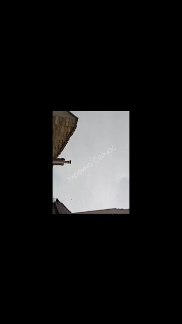 X-101 cruise missile flies to a target in Odessa