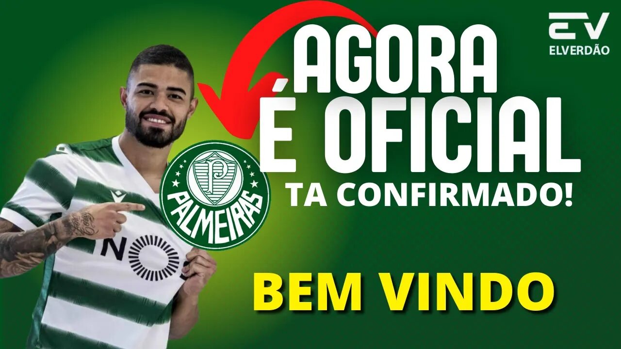 NOTÍCIA URGENTE!🟢VERDAO CONFIRMOU! BRUNO TABATA É OFICIAL? #palmeiras #sporting #verdao