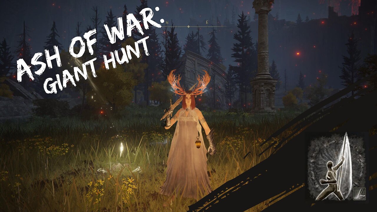 Ash of war Giant hunt Location Elden Ring | Nightrider Glaive Location