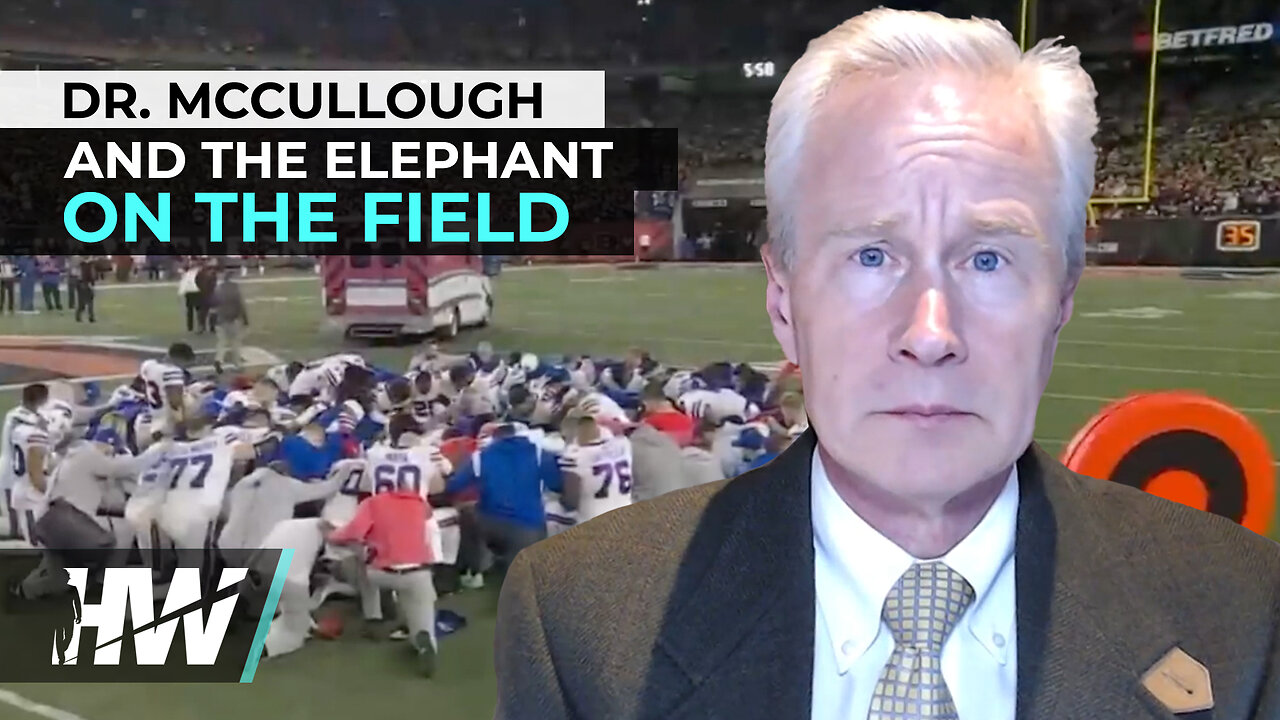 DR. MCCULLOUGH AND THE ELEPHANT ON THE FIELD