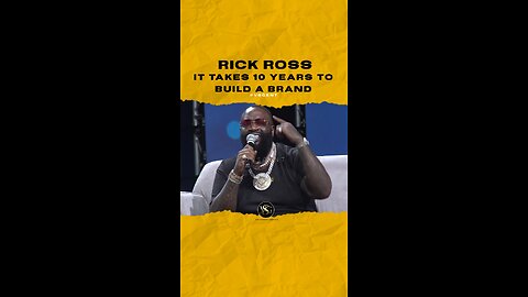 #rickross it takes 10yrs to build a brand. 🎥 @earnyourleisure