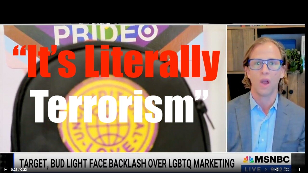 Boycotting Target is "Literally Terrorism" States MSNBC