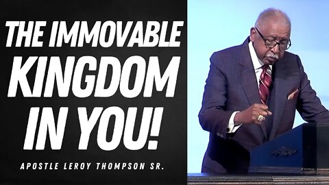 Holy Spirit wisdom about the kingdom of God - Apostle Leroy Thompson Sr.