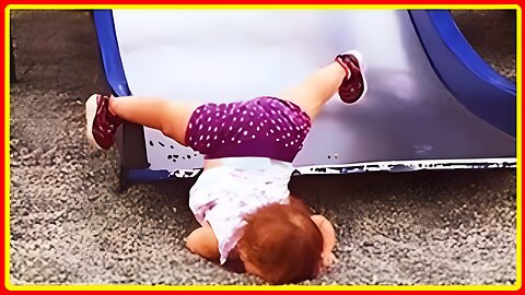 Funny Babies Playing Slide Fails - Cute Baby Videos