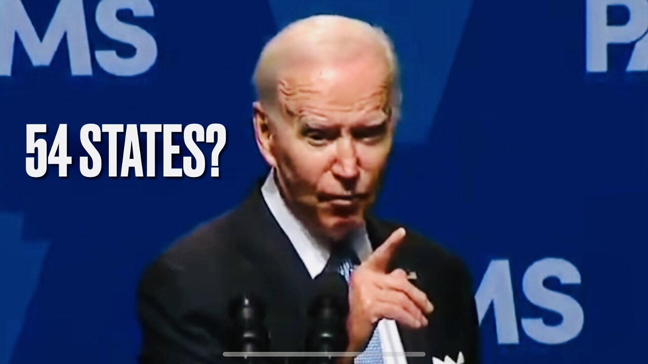 BIDEN GAFFES again: "We went to 54 states" in 2018