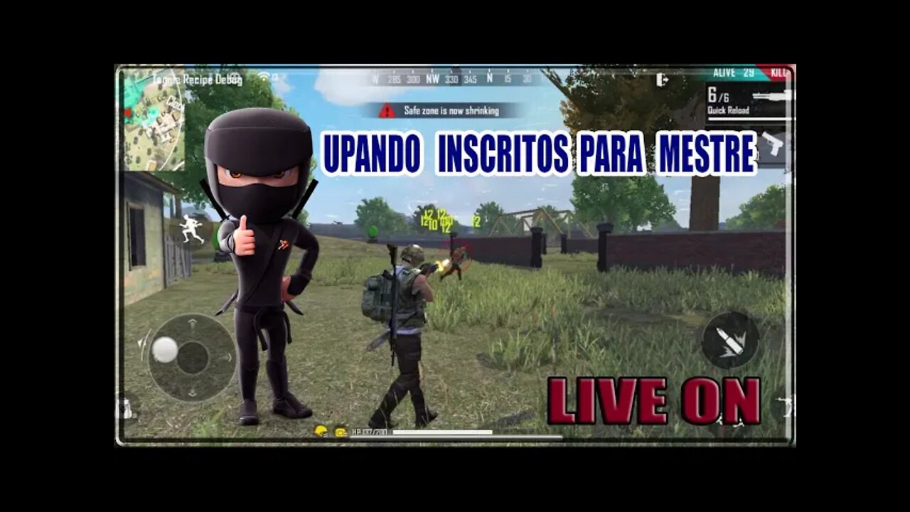 LIVE FREE FIRE🔥 UPANDO INSCRITO 🔥 RUMO A DESAFIANTE 💎HACKER MAIS APELÃO 🔥