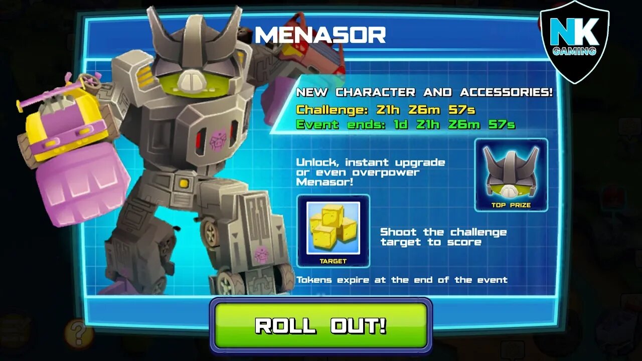 Angry Birds Transformers - Menasor - Day 5 - Featuring Upgraded Menasor