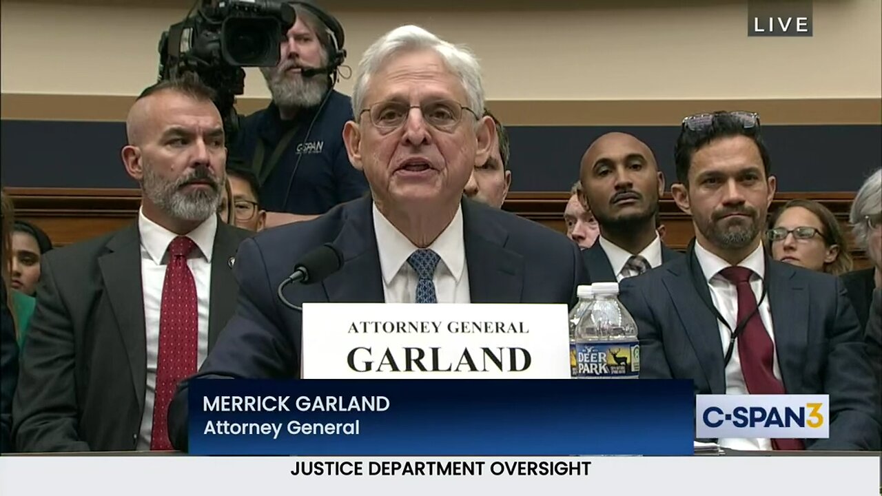 Attorney General Testifies on Justice Dept. Oversight