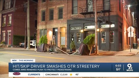 Driver smashed into OTR streetery then fled scene