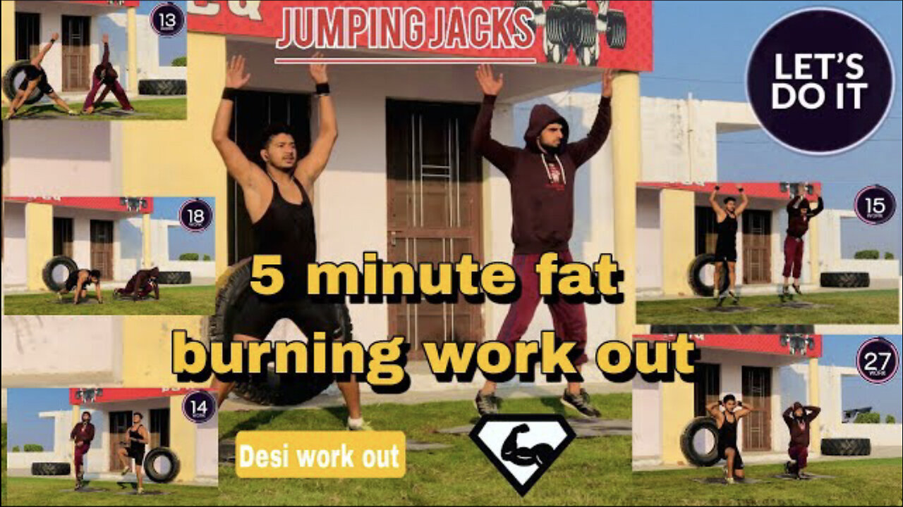 5 minutes fat burning workout | cardio | fat lose exercise