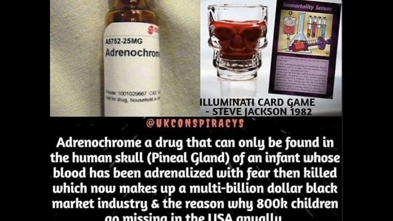 Documentary Adrenochrome Breaking News January 30th. 2022