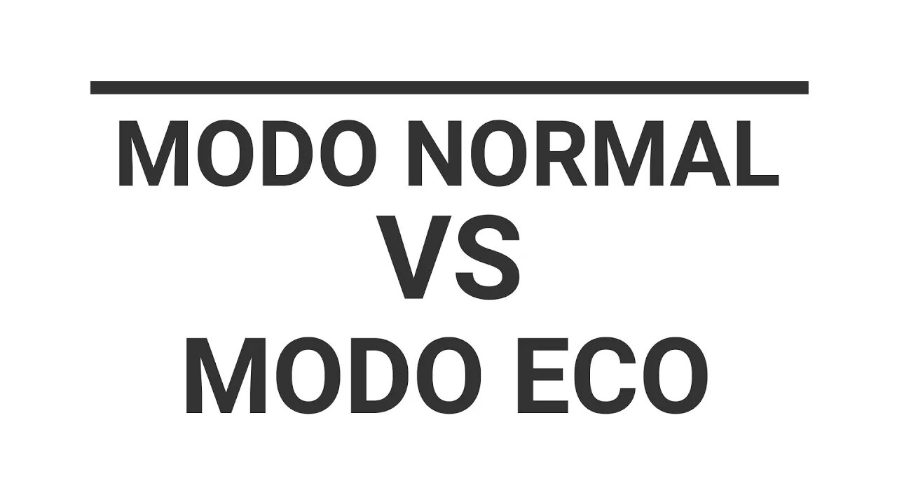 Normal vs ECO - JAC iEV40