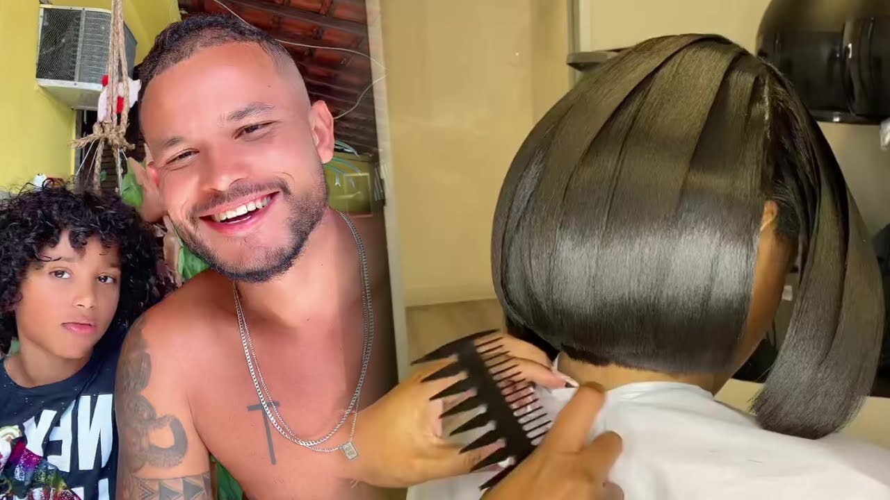 REACT - VOCÊ NÃO VAI ACREDITAR NO QUE FIZERAM NO CABELO DA MULHER HAHAHA