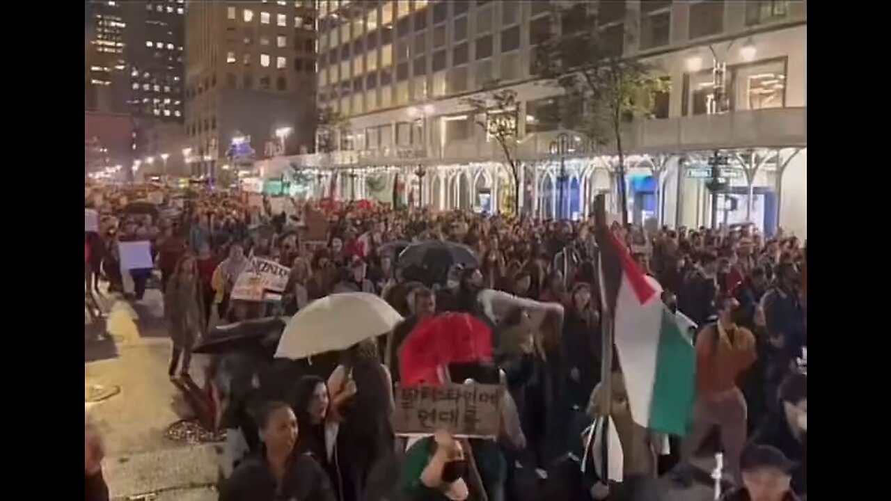 New York Protestors Chanting "The United States Has Got To Go!" WTF!