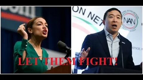 Let Them Fight! | AOC TRASHES Andrew Yang's UBI