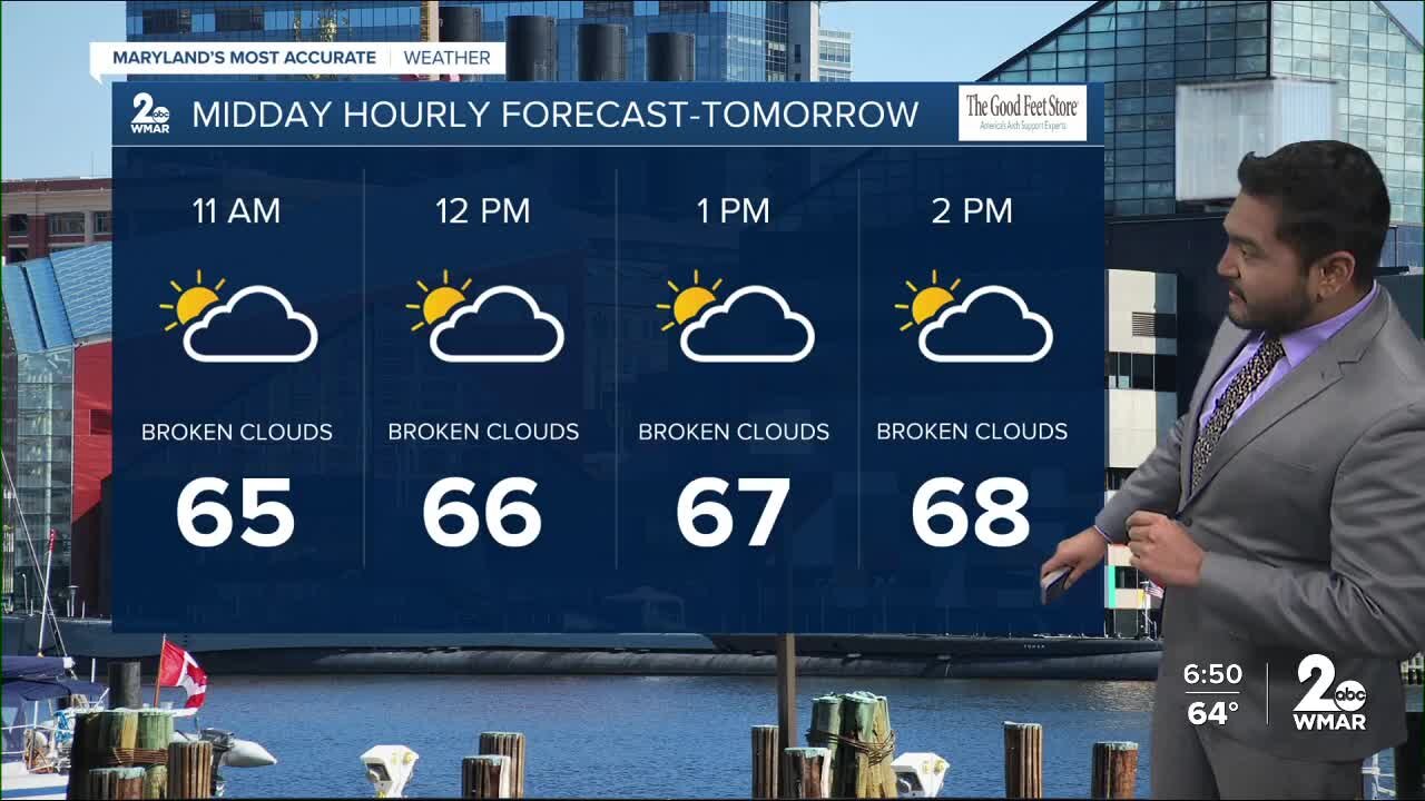 Cesar Cornejo's WMAR-2 News Forecast for Sunday Evening