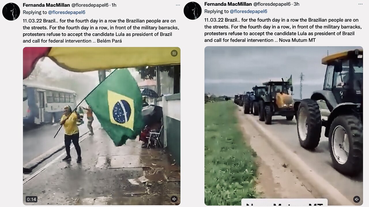 9-12 MILLION BRAZILIANS ARE OUT PROTESTING THE DECLARED RESULTS OF BRAZILIAN ELECTION | 04.11.2022