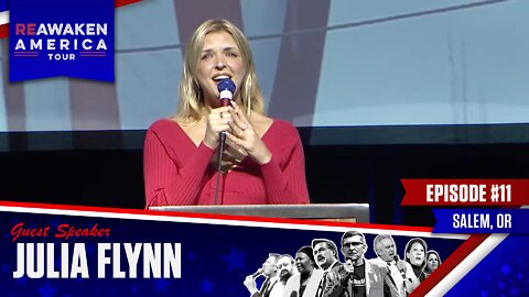 Julia Flynn | Singing of the National Anthem | ReAwaken America Tour Oregon